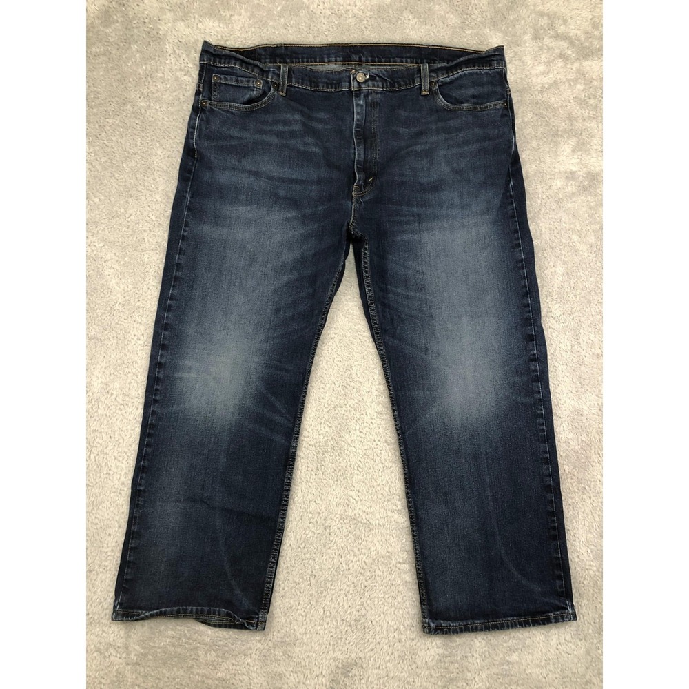 Levi's 569 Jeans Men's 45x28 (Tag 44x30) Loose Straight Blue Dark Wash